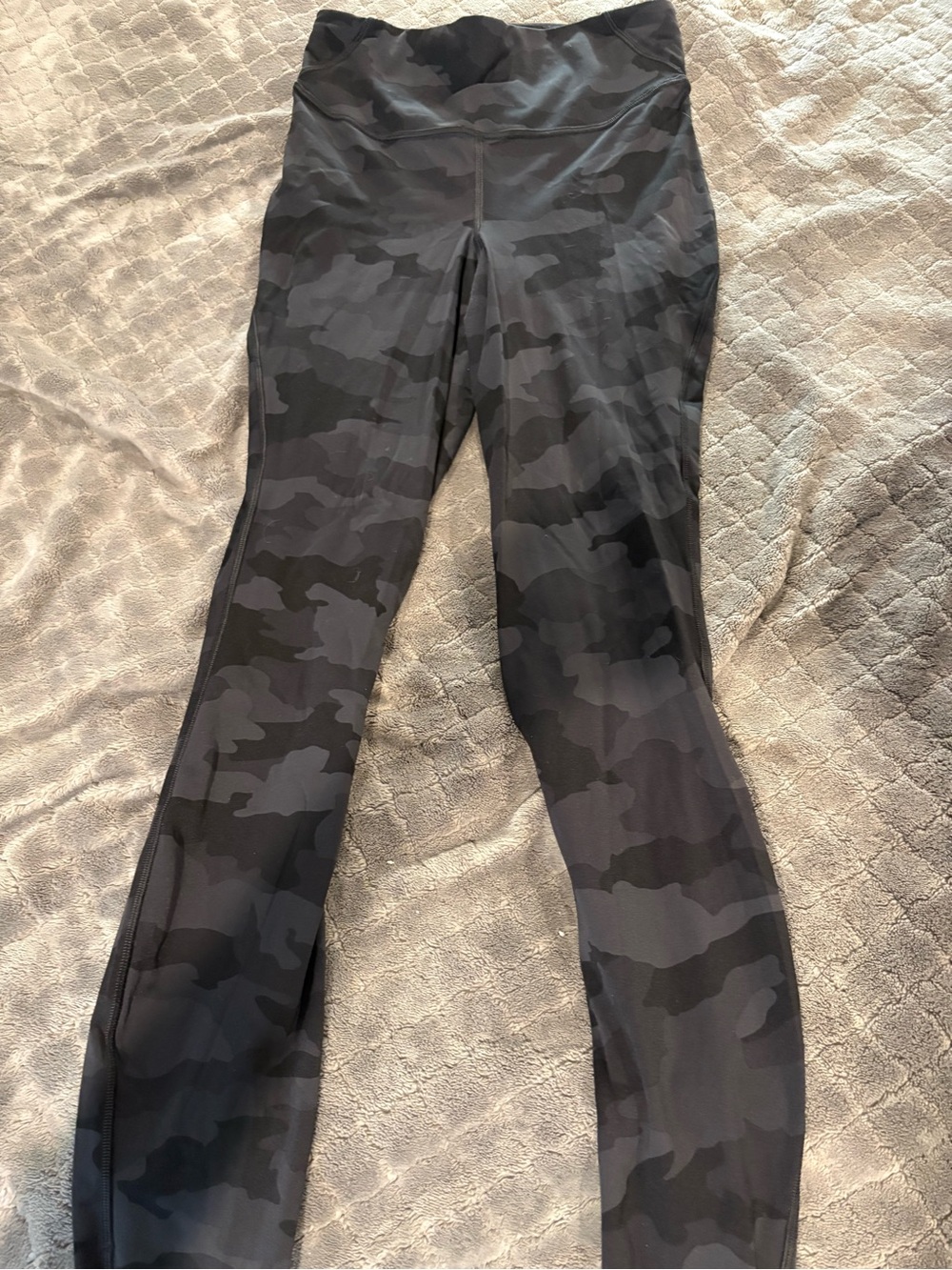 lululemon athletica Black & Gray Camo High-Rise Leggings
